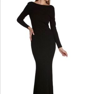 FORMAL OPEN BACK GLITTER DRESS